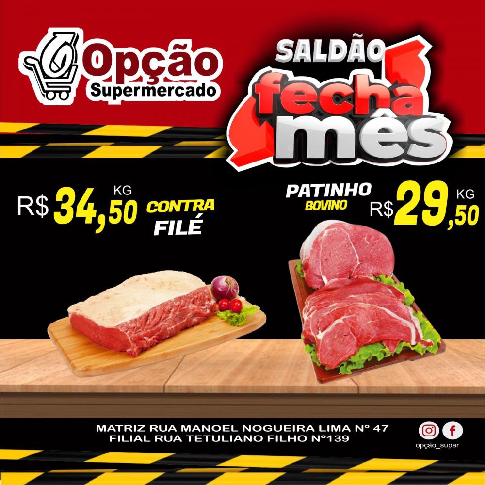 Aproveite as ofertas do Saldão Fecha Mês no Opção Supermercado; Confira as promoções!