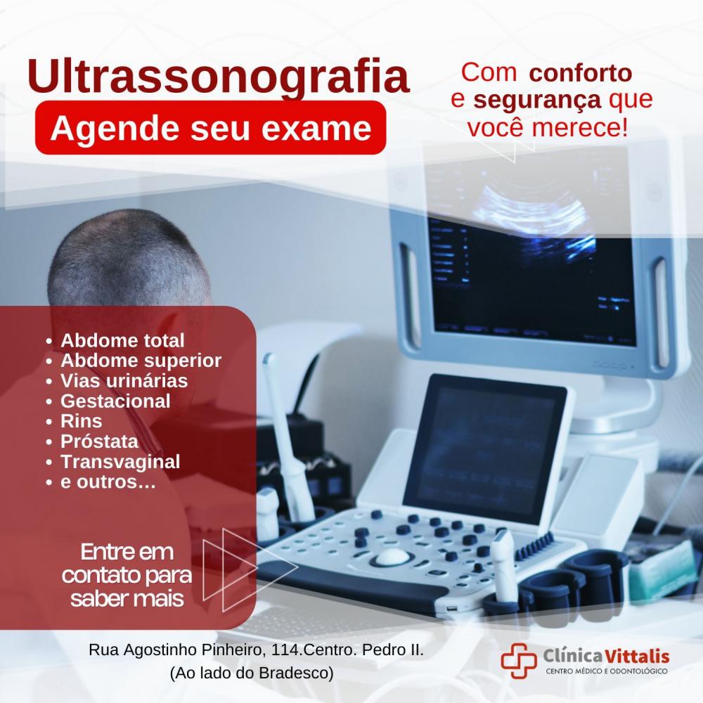 Clínica Vittalis agora oferece exames de ultrassonografia; Venha conferir!