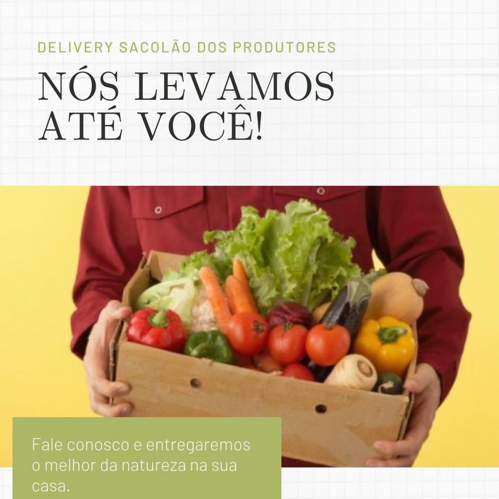 Alimente-se bem com os produtos naturais e saudáveis do Sacolão dos Produtores!