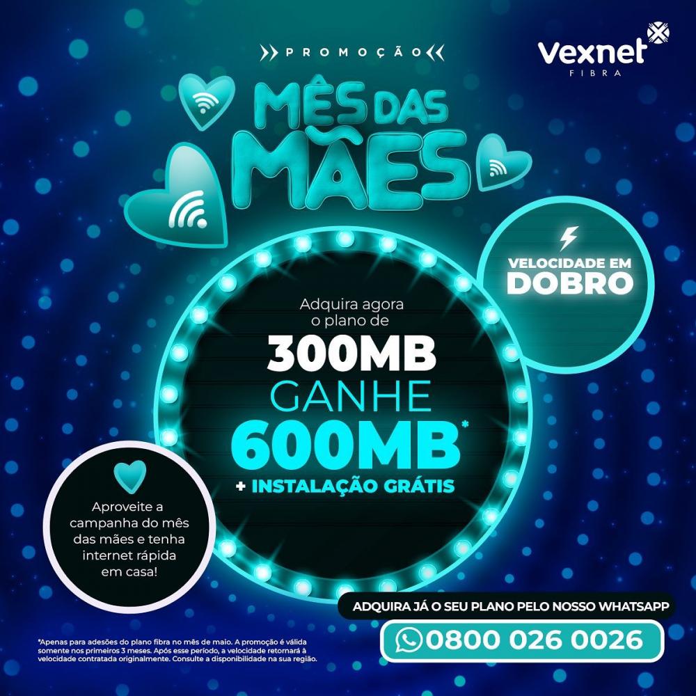 Conheça a Vexnet, o melhor Provedor de Pedro II; Internet rápida, estável e confiável, venha conferir! 