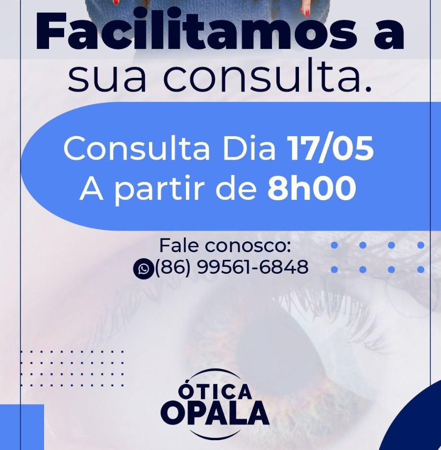Agende sua consulta na Ótica Opala em Pedro II e garanta a saúde dos seus olhos!