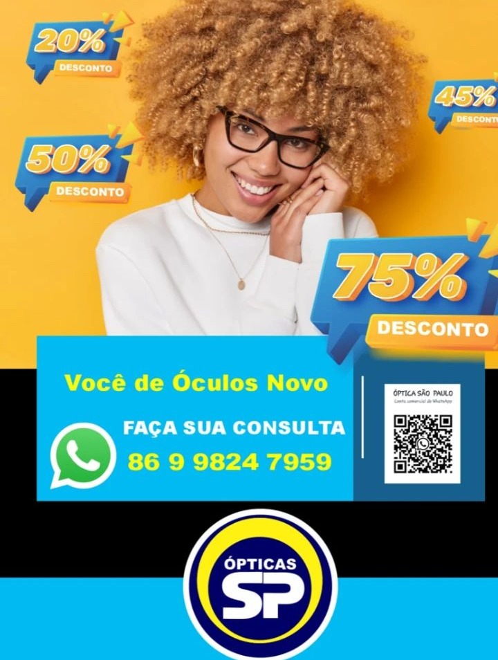 Compre seus óculos e ainda concorra a duas motos 0km nas Óticas São Paulo, venha conferir!