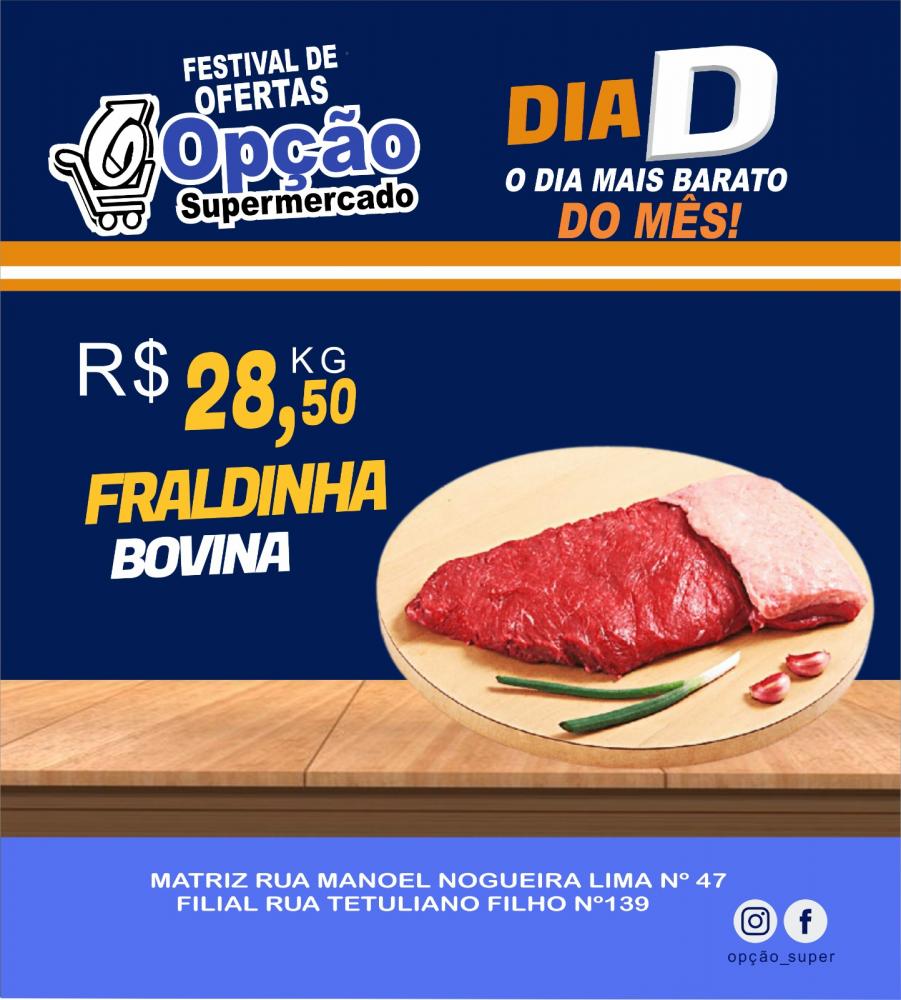Venha conferir o Festival de Ofertas do Opção Supermercado!