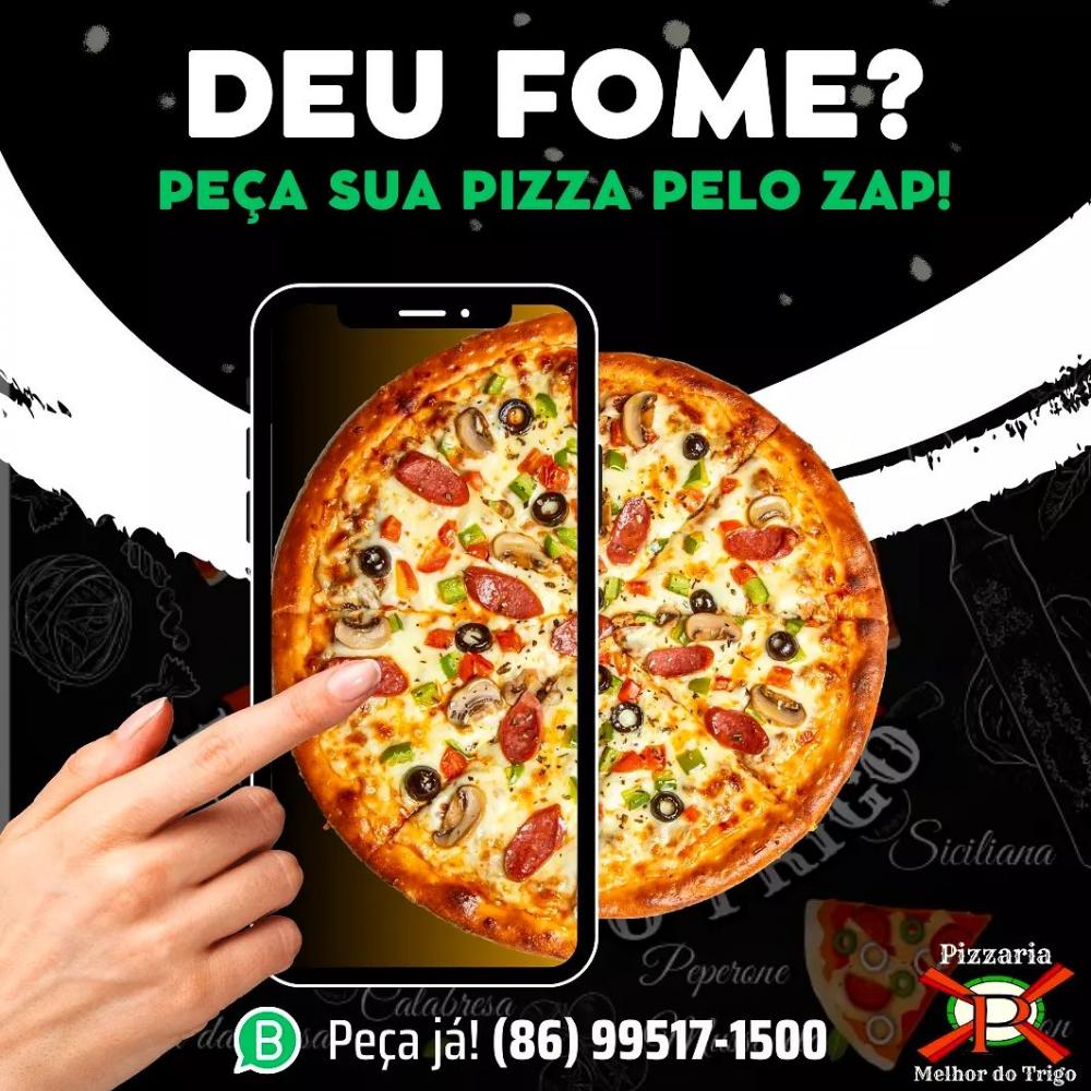 Experimente as melhores pizzas de Pedro II, com o delivery mais rápido da cidade, na Pizzaria Melhor do Trigo!