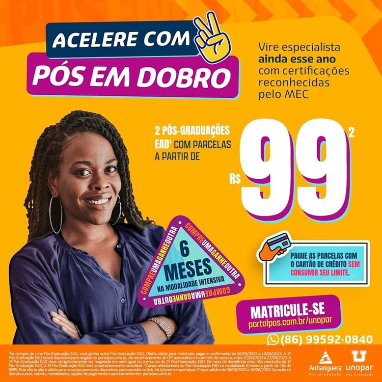 Invista em sua carreira com as pós-graduações de qualidade da Unopar Polo Pedro II!