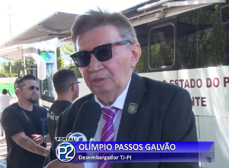 Desembargador Olímpio Passos Galvão, Corregedor Geral de Justiça, visita Justiça Itinerante em Pedro II com servidores do TJ-PI; confira! 