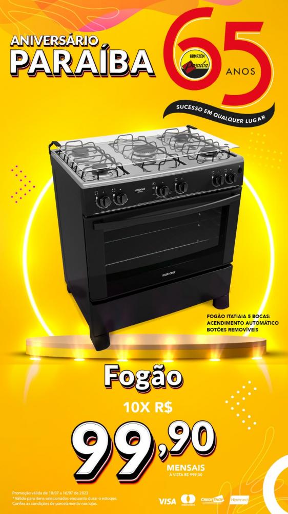 Venha comemorar o aniversário do Armazém Paraíba com as melhores ofertas