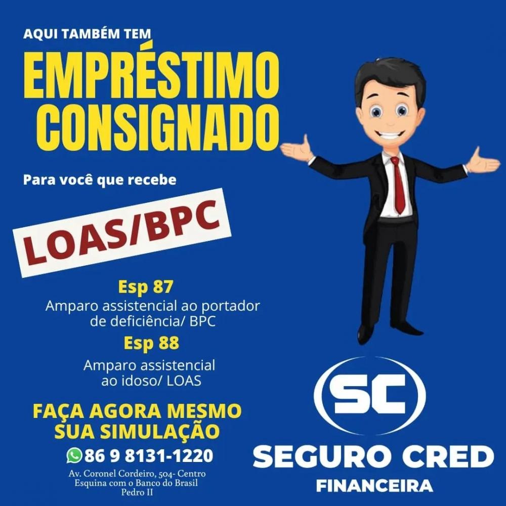 Venha para a Seguro Cred, a referência em empréstimos consignados em Pedro II!