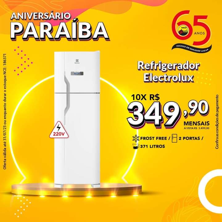 Venha comemorar o aniversário do Armazém Paraíba, tudo móveis e eletrodomésticos com os melhores preços de Pedro II!