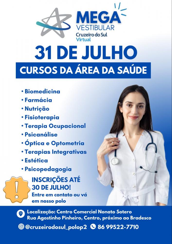 Construa seu Futuro: Participe do Mega Vestibular da Universidade Cruzeiro do Sul em Pedro II!