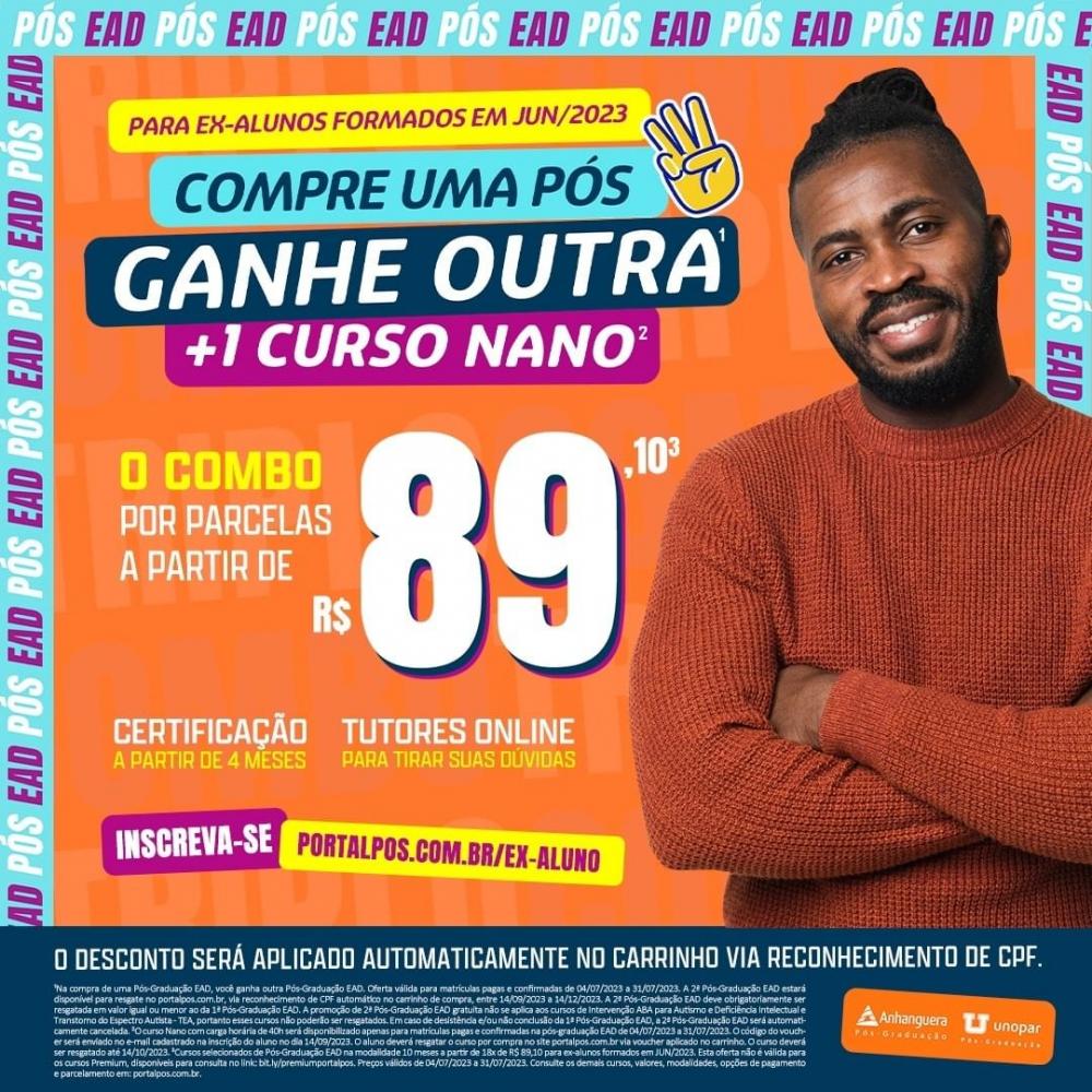 Impulsione sua carreira com a Pós-Graduação em dobro na Unopar Polo Pedro II!