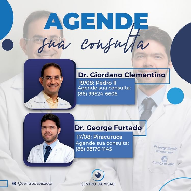 Agende já sua consulta no Centro da Visão e cuide da saúde dos seus olhos com os melhores especialistas do Piauí!