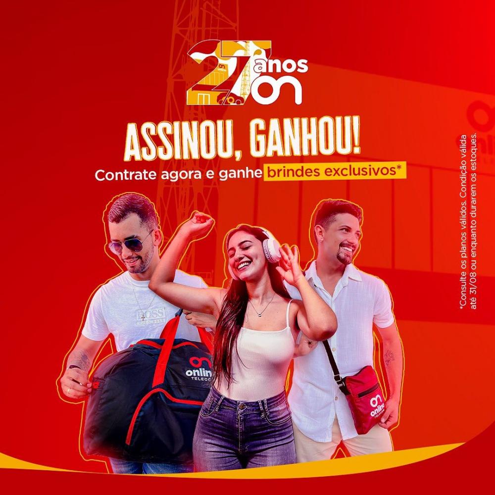 Assinou, ganhou! Contrate a Online Telecom e ganhe brindes exclusivos!