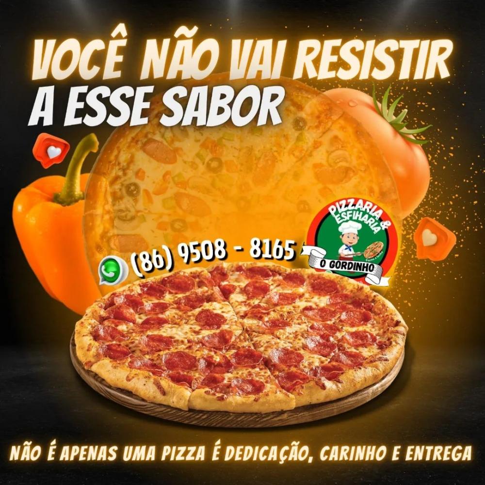 Venha para a Pizzaria o Gordinho e experimente as melhores pizzas de Pedro II!