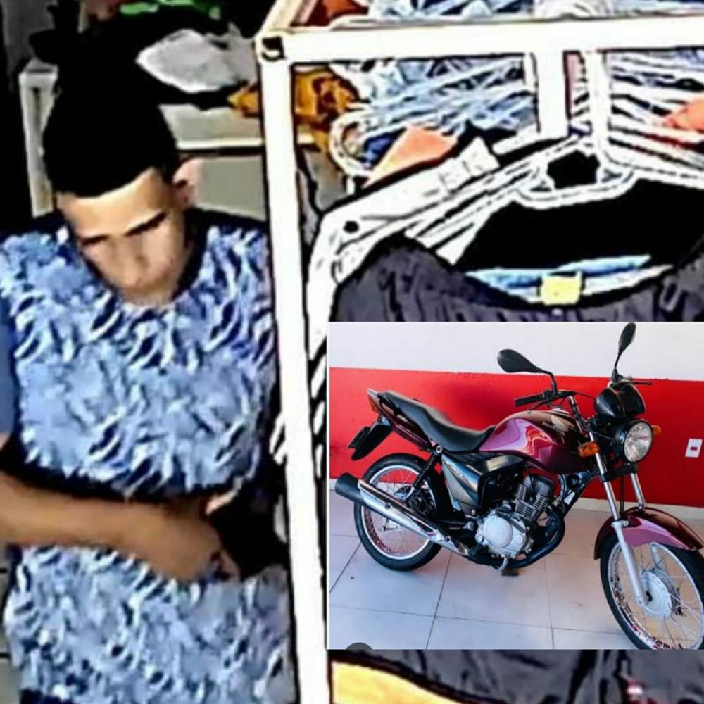 Moto, celulares e dinheiro são roubados durante assalto em loja no Centro de Pedro II