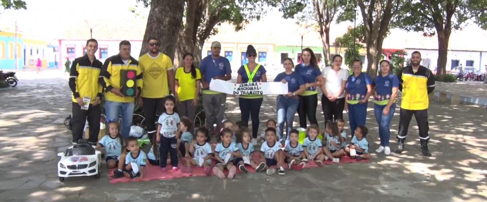 STRANS realiza ações educativas para crianças durante a semana nacional do transito em Pedro II; Confira!