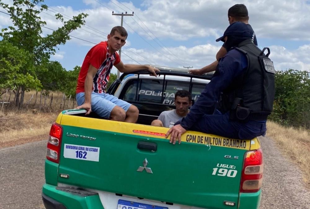 Polícia prende um dos suspeitos da tentativa de arrombamento as casas lotéricas de Milton Brandão