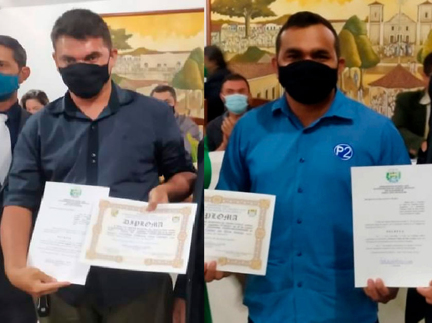 Carreiro Neto e Cleber Araújo, integrantes do Portal P2, recebem título de cidadão Pedro-segundense