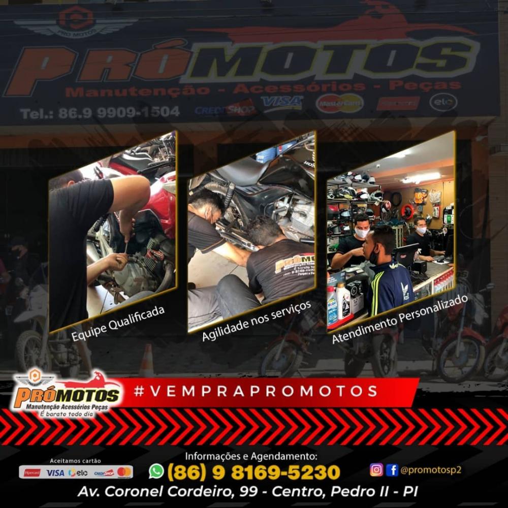 Promotos, a maior referência em venda de peças, acessórios e serviços na região norte do Piauí!
