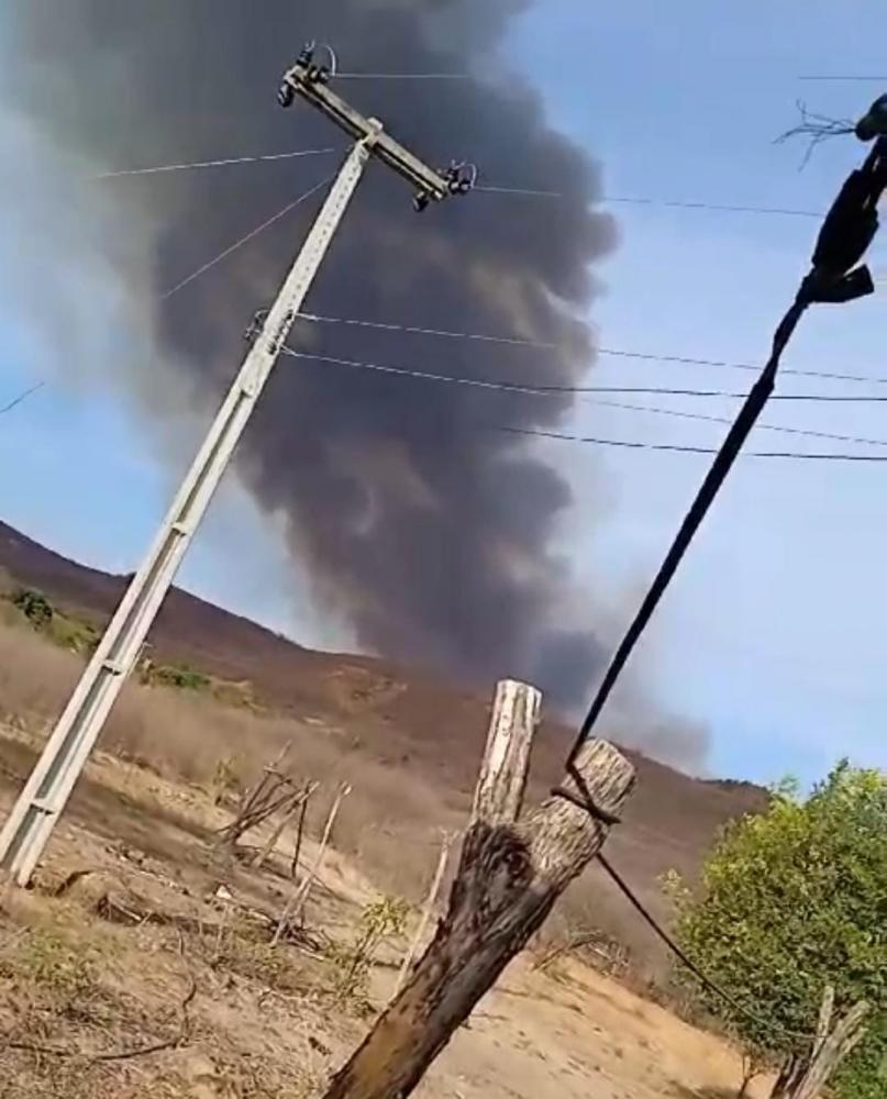 Incêndio de grandes proporções entre o Piauí e Ceará preocupa moradores da zona rural de Pedro II