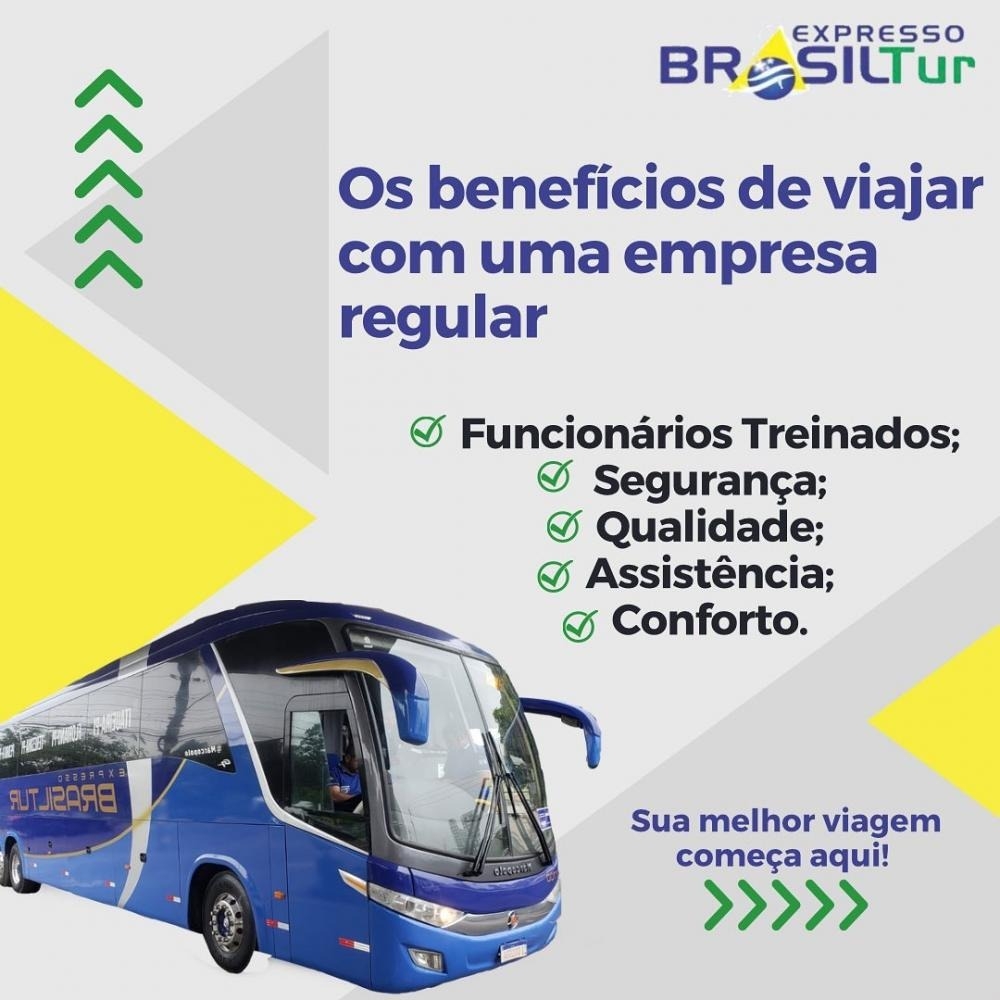Venha para a Brasil Tur e faça suas viagens entre Piauí e São Paulo com total segurança e comodidade!