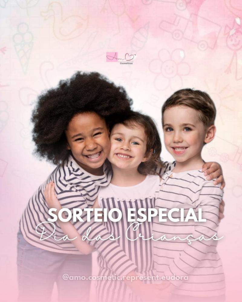 Promoções imperdíveis e sorteio especial para um dia das crianças cheio de alegria e imaginação na Amô Cosméticos!