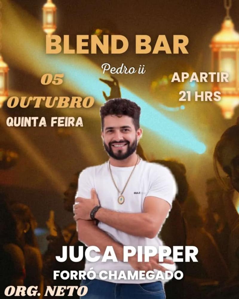 Não Perca a Quinta do Blend Bar com show ao vivo de Juca Pipper!
