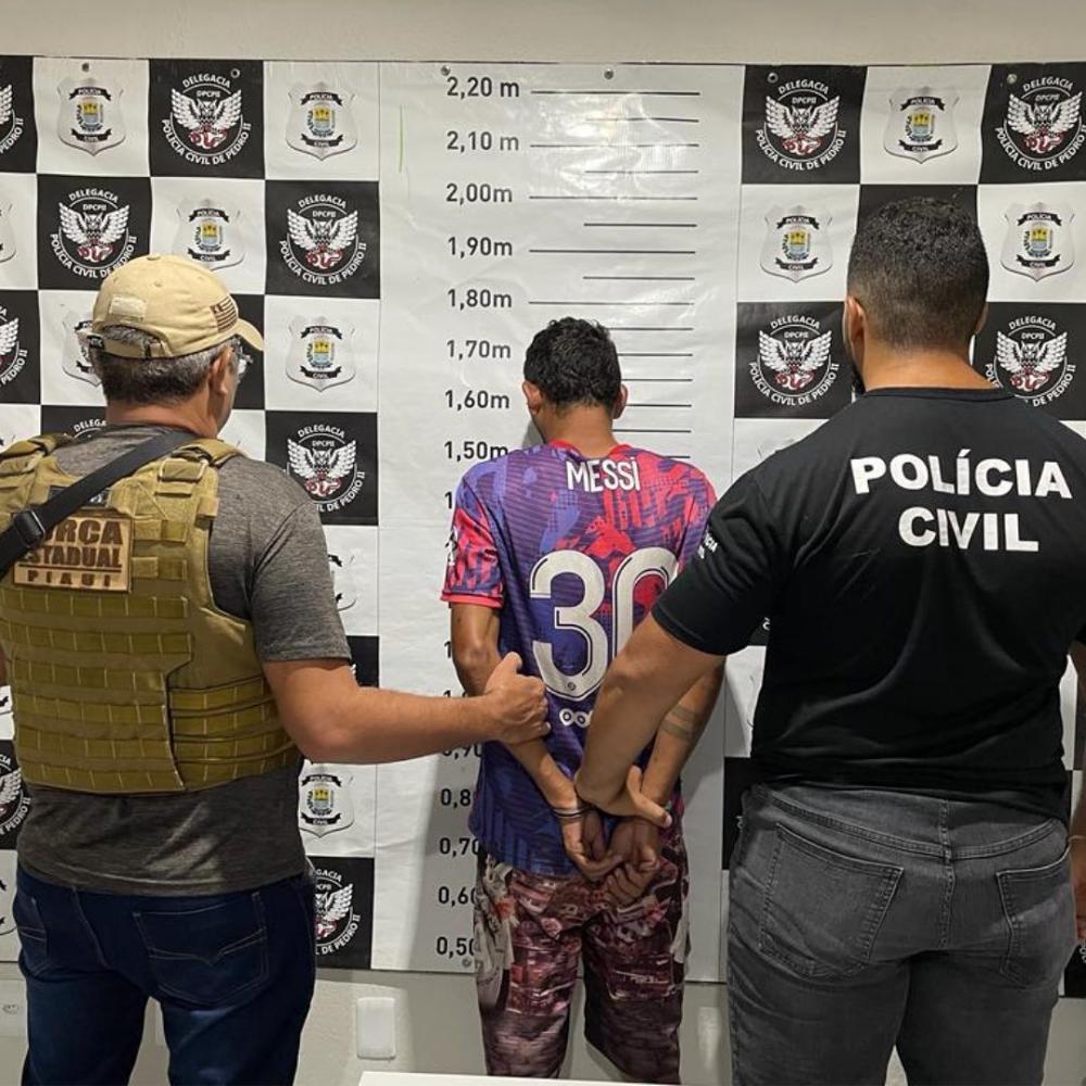 Polícia Civil prende homem suspeito de homicídio qualificado em Lagoa de São Francisco