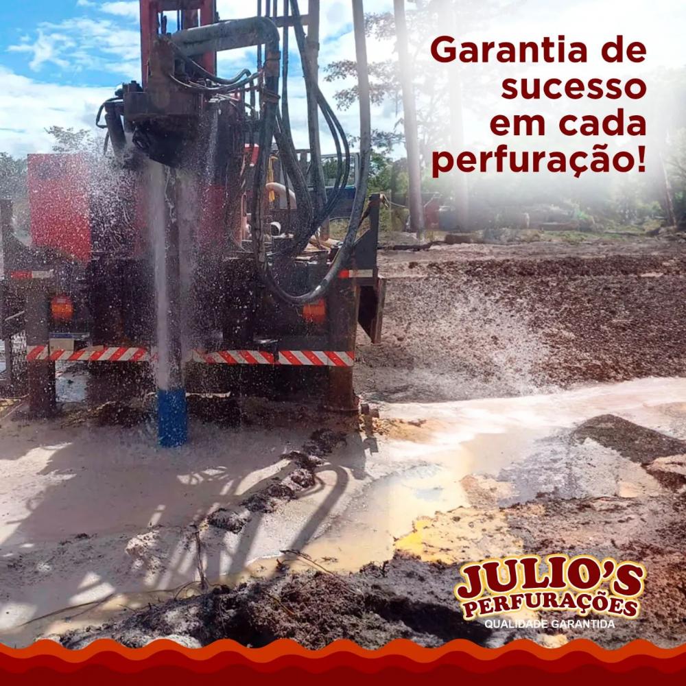 Não sofra com as crises hídricas, tenha água de qualidade na sua propriedade com os poços artesianos da Julio's Perfurações!