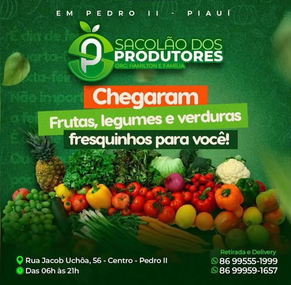 Alimente-se de forma saudável com as melhores opções de frutas e verduras do Sacolão dos Produtores de Pedro II!