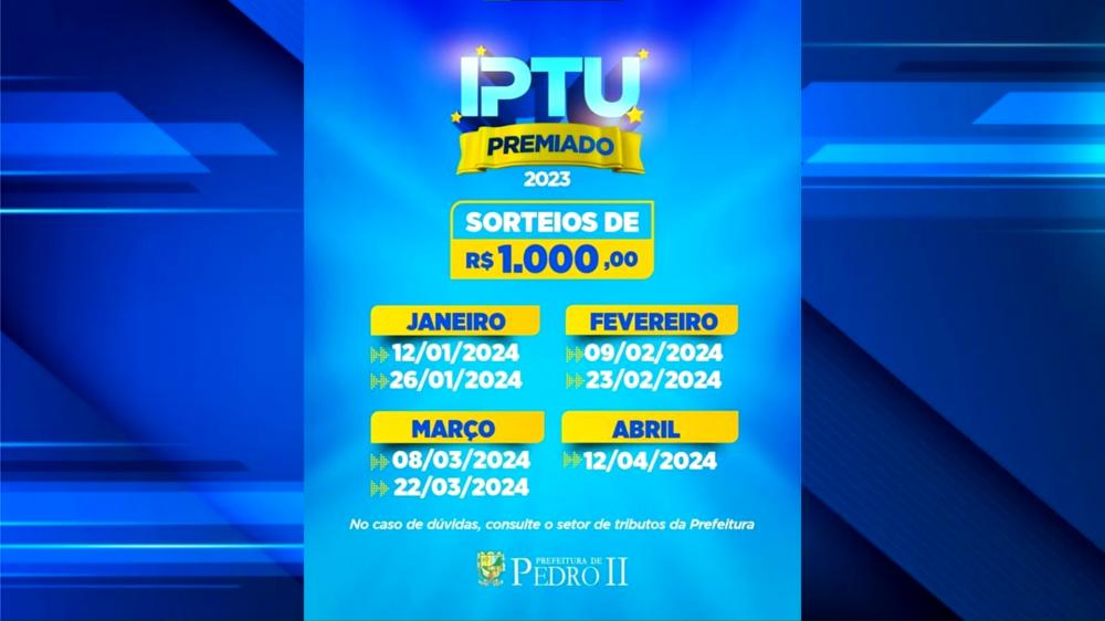 Coordenador de Tributos de Pedro II fala sobre o IPTU Premiado 2023: Saiba Detalhes!