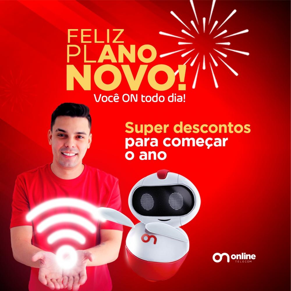 “Feliz Plano Novo” da Online Telecom, descontos imperdíveis na melhor internet de Pedro II!