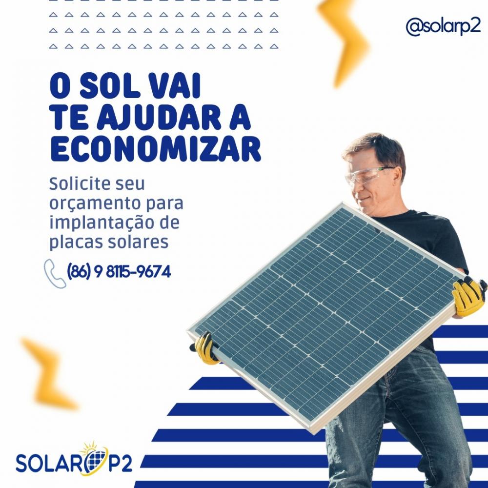 Economize até 95% na sua conta de energia, adquira já as placas solares da Solar P2!