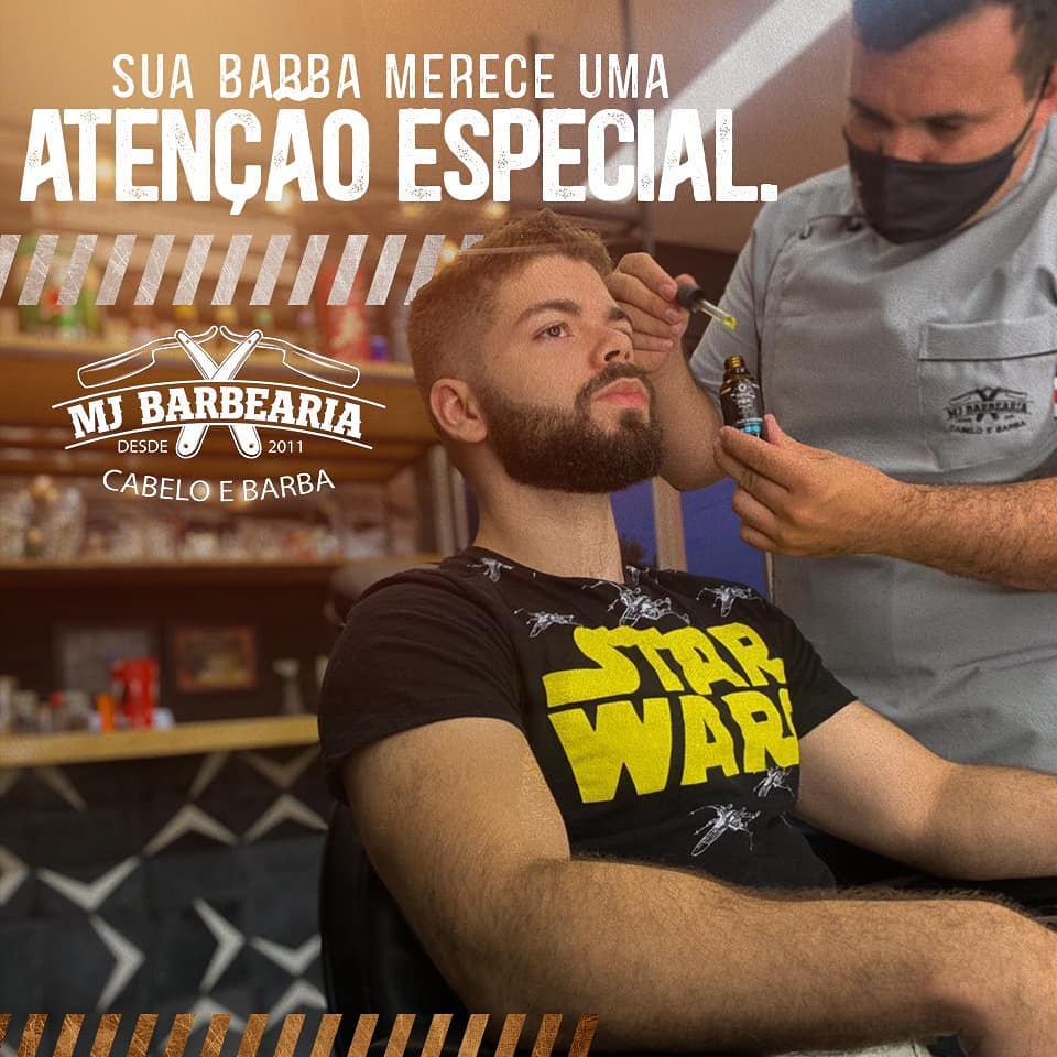 Seu cabelo e barba merecem uma atenção especial, agende já o seu horário na MJ Barbearia de Pedro II