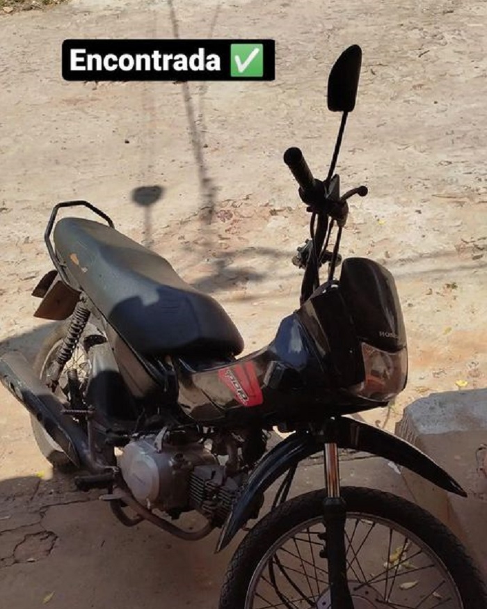 Proprietário recupera moto que havia sido furtada em Pedro II 