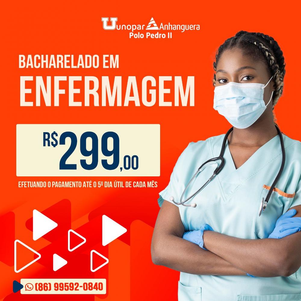 Conquiste seu diploma em Enfermagem na Unopar Polo Pedro II, inscreva-se hoje mesmo!