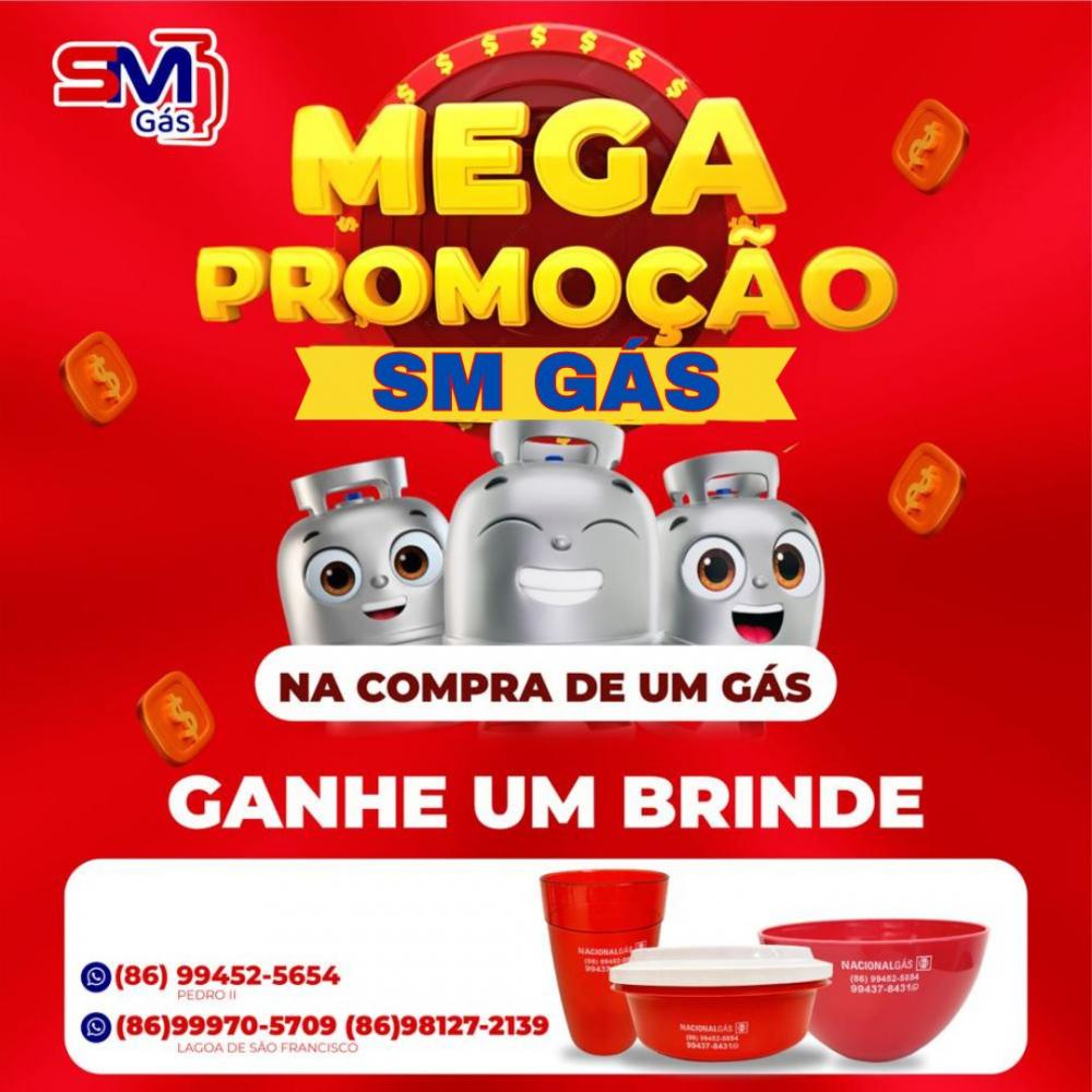 Compre seu gás de cozinha na SM Gás e receba um brinde na hora!