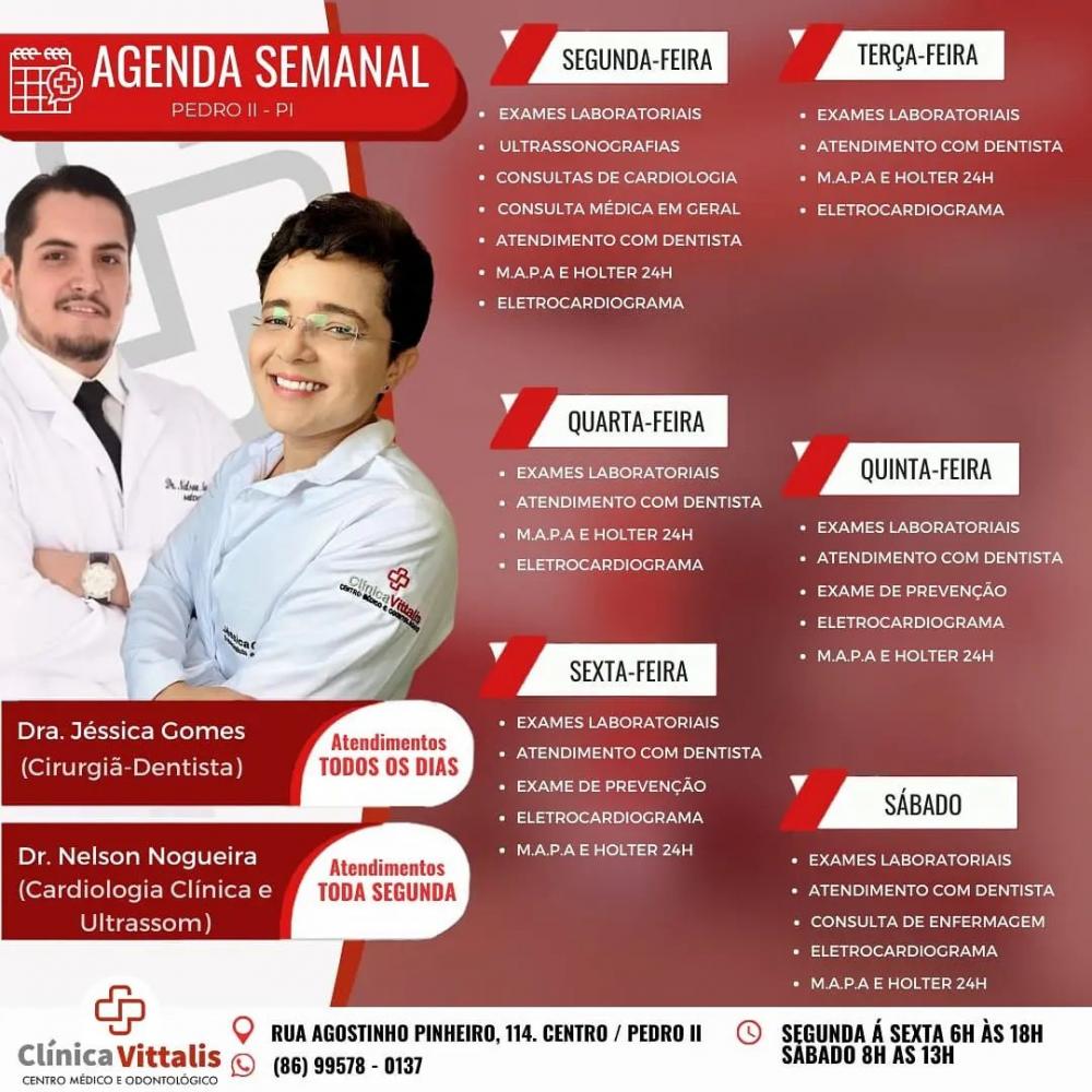 Clínica Vittalis, o seu novo Centro Médico e Odontológico em Pedro II; conheça os serviços! 