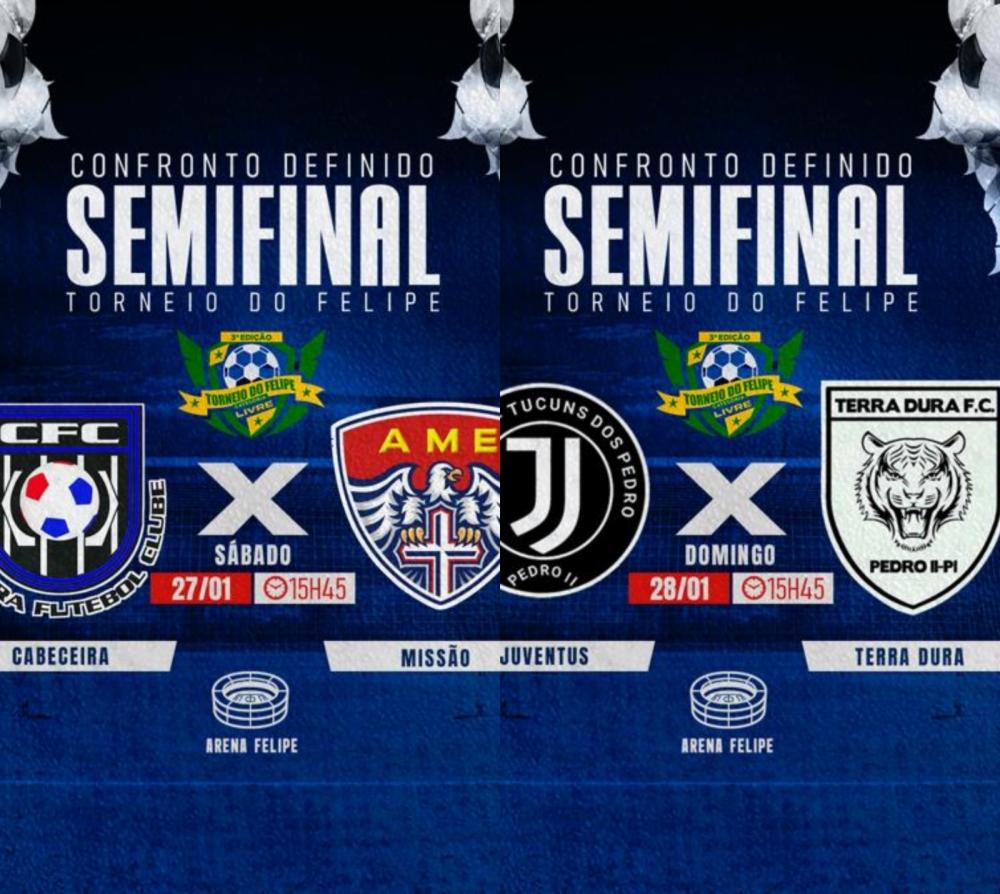Semifinais do Torneio do Felipe movimentam o fim de semana com dois jogos eletrizantes em Pedro II
