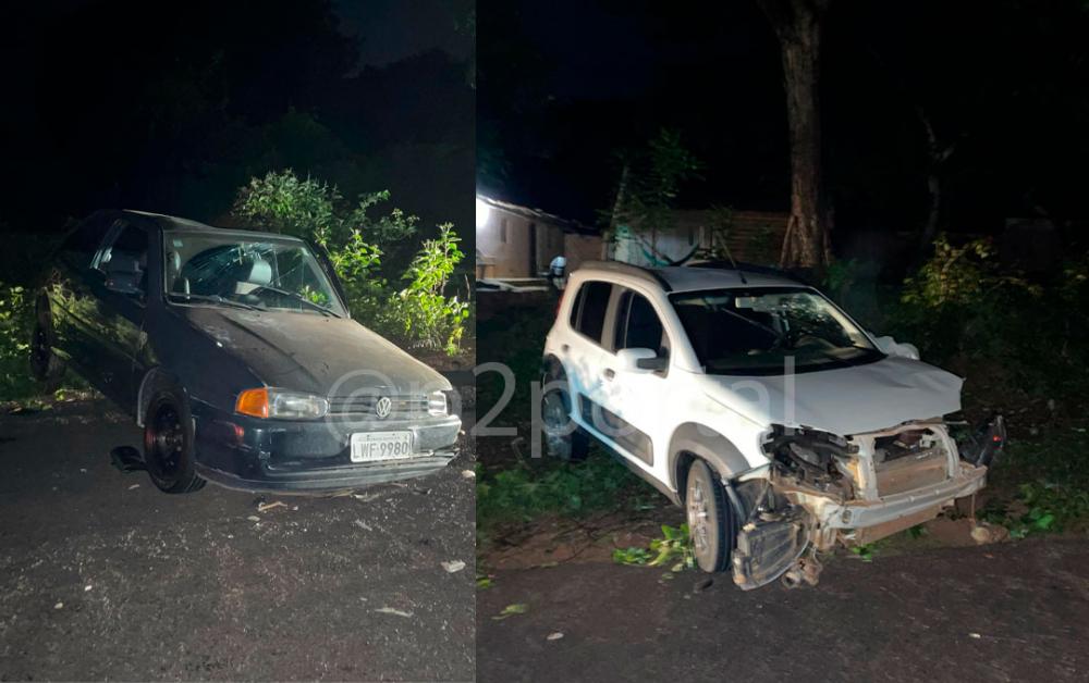 Carros colidem frontalmente na PI-327 entre Pedro II e Lagoa de São Francisco