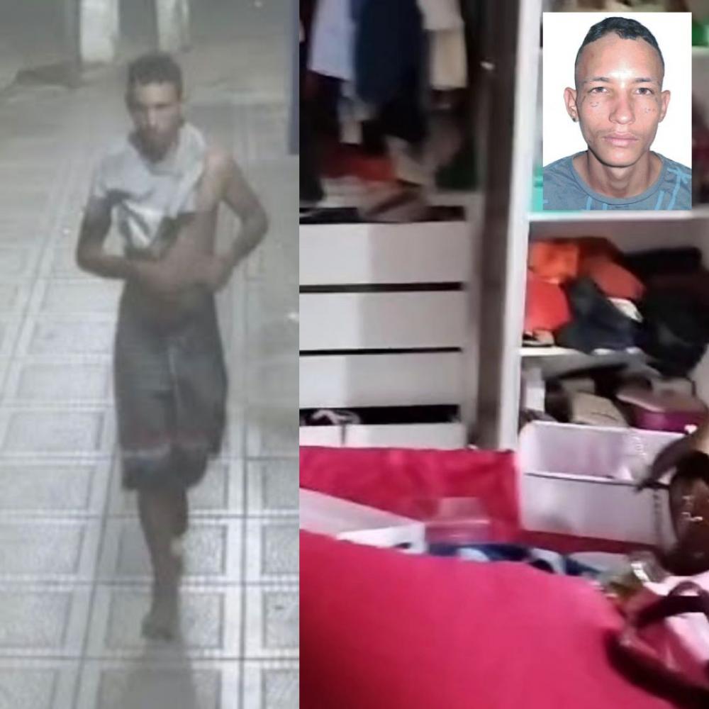 PM procura assaltante que invadiu e assaltou apartamento de empresário em Poranga, ele fez filho do empresário refém e fugiu levando joia de 20 mil reais