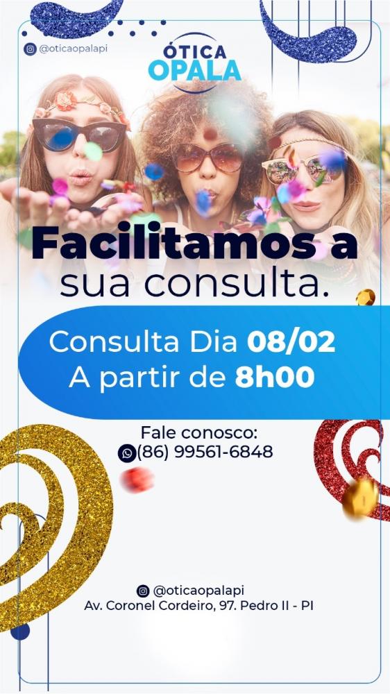 Agende já a sua consulta na Ótica Opala de Pedro II e cuide bem da saúde da sua visão!