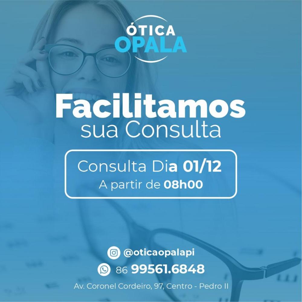 Ótica Opala, referência em consulta de vista em Pedro II e região; agende já a sua consulta!