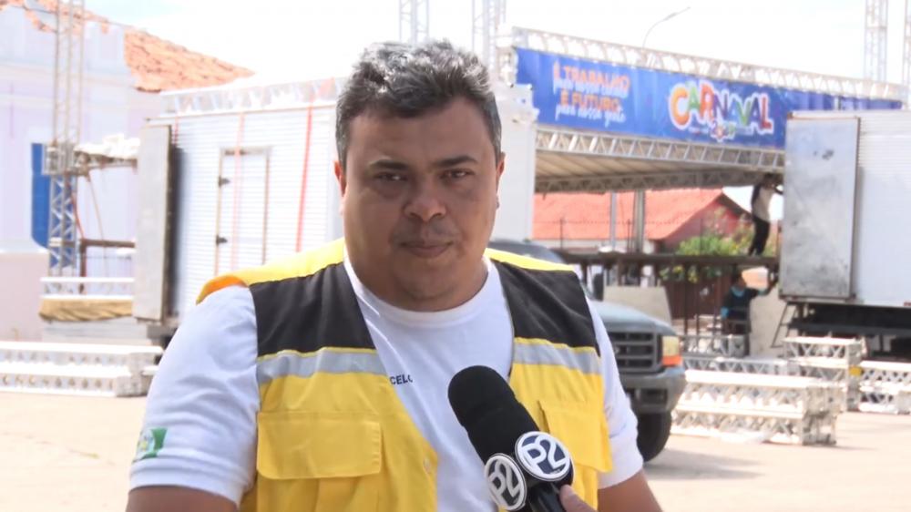 Coordenador da Strans, Marcelo Cleyton, fala sobre a logística que está sendo montada nas proximidades da praça da Bonelle para o carnaval de Pedro II; confira!