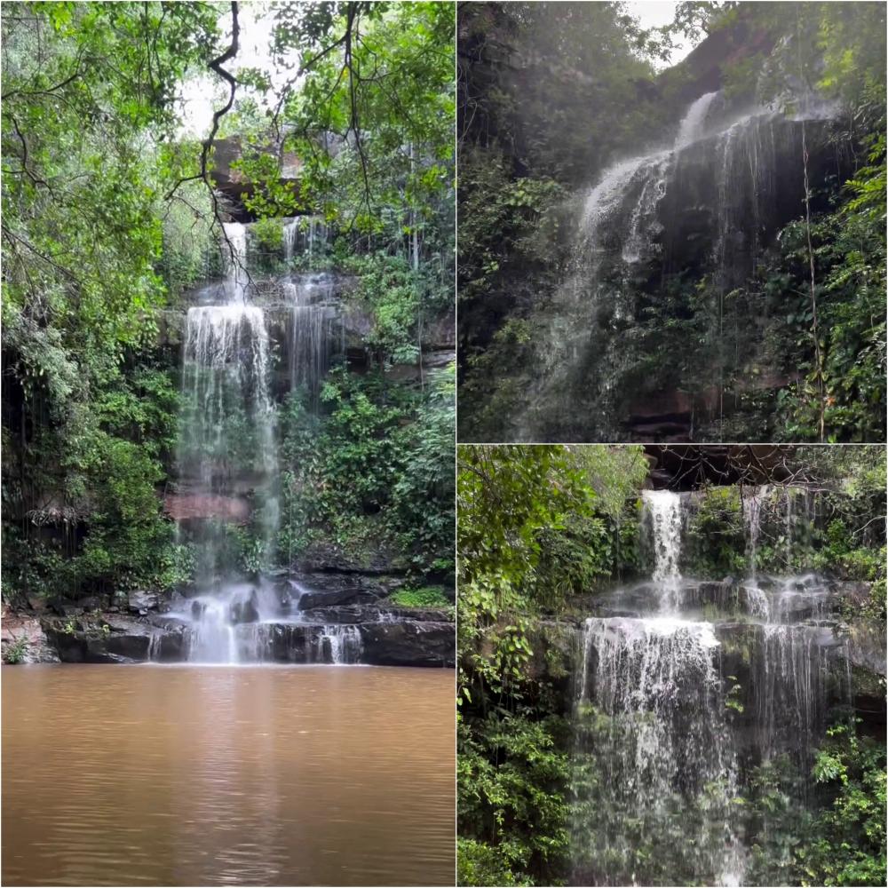 Cachoeira do Salto Liso inicia temporada de quedas d'água com intensificação das chuvas no mês de fevereiro em Pedro II