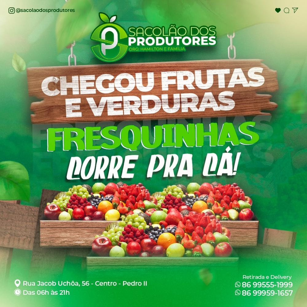 Leve qualidade para a sua mesa com as frutas e verduras do Sacolão dos Produtores!