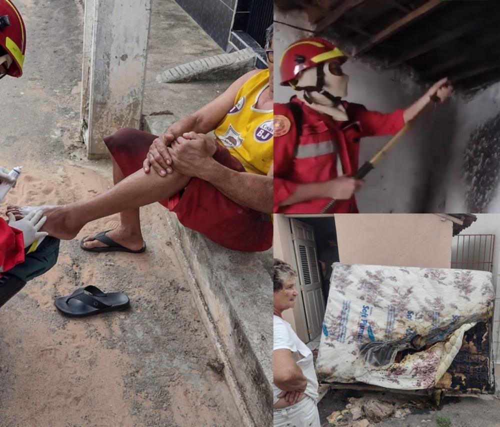 Incêndio em Poranga: Morador sofre queimaduras ao conter chamas em residência