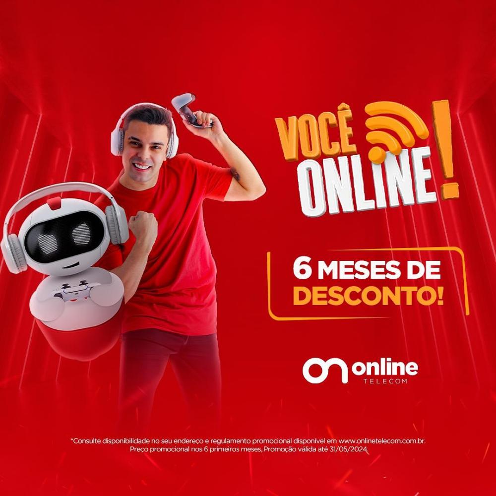 Venha para a Online Telecom, contrate agora e ganhe 6 meses de desconto!