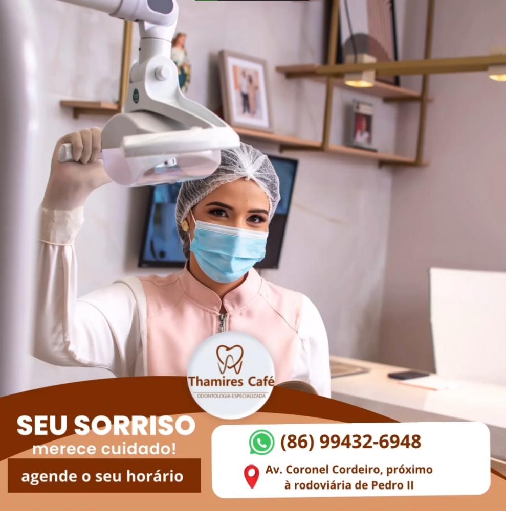 A qualidade que sua saúde bucal merece está na Clínica Odontológica Thamires Café em Pedro II!