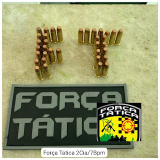 Homem portando 35 munições de calibre .38 é detido pela Força Tática em Poranga